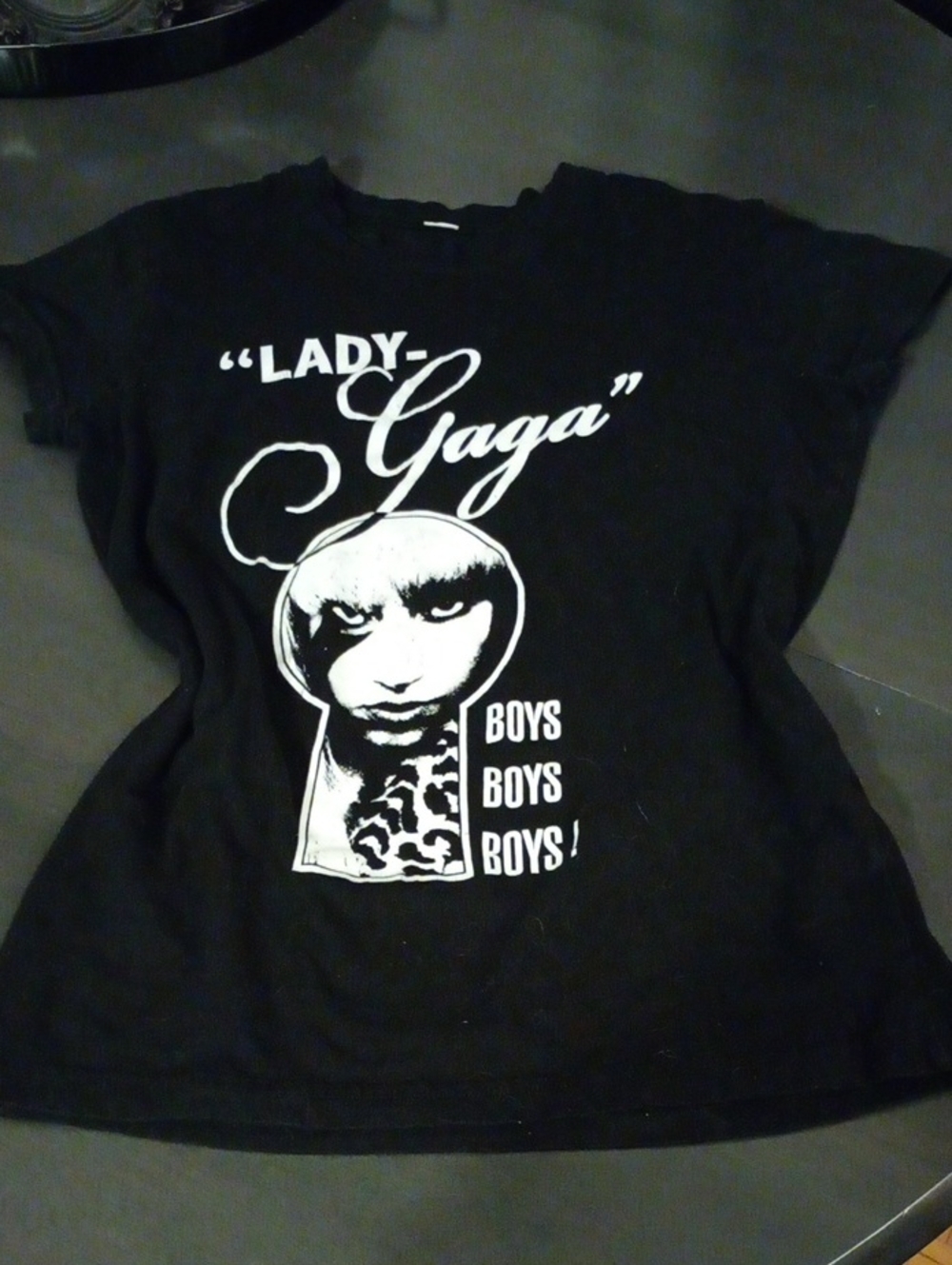 Lady Gaga-Graphic Tee - Black